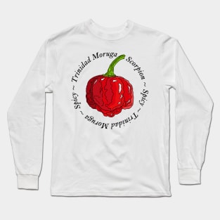 Trinidad Moruga Scorpion Chili Pepper Long Sleeve T-Shirt